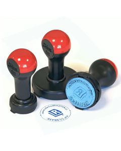Plastic round stamp ø 43 mm